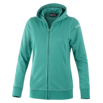 Damen kapuzenjacke sallerfeel mint frontalansicht
