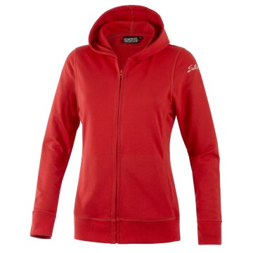 Damen kapuzenjacke sallerfeel rot frontalansicht