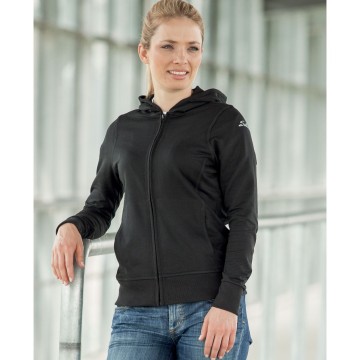 Damen kapuzenjacke sallerfeel schwarz liveansicht