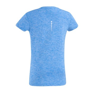 Damen t shirt sallerbase blau melange rueckansicht