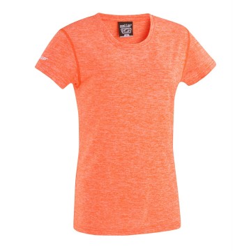Damen t shirt sallerbase orange melange frontalansicht