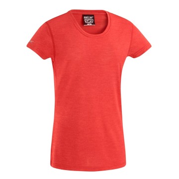 Damen t shirt sallerbase rot melange frontalansicht