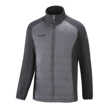 Hybridjacke sallerstorm grau anthrazit frontalansicht