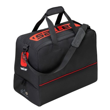 Schuhfachtasche sallericon schwarz rot frontalansicht